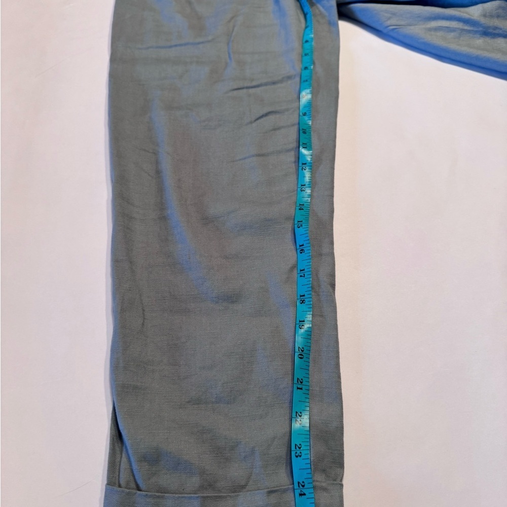 Anthropologie by ett twa Nias Belted Trousers Pants Linen Blend Size 6 - Picture 3 of 10